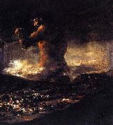 Francisco de Goya El coloso oil